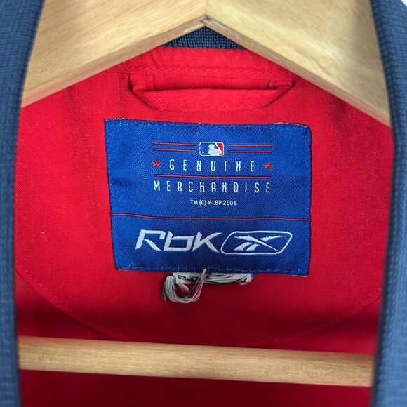 St Louis Cardinals Vtg Windbreaker Jacket Size XL Reebok MLB Red Stitched STL - Picture 5 of 6